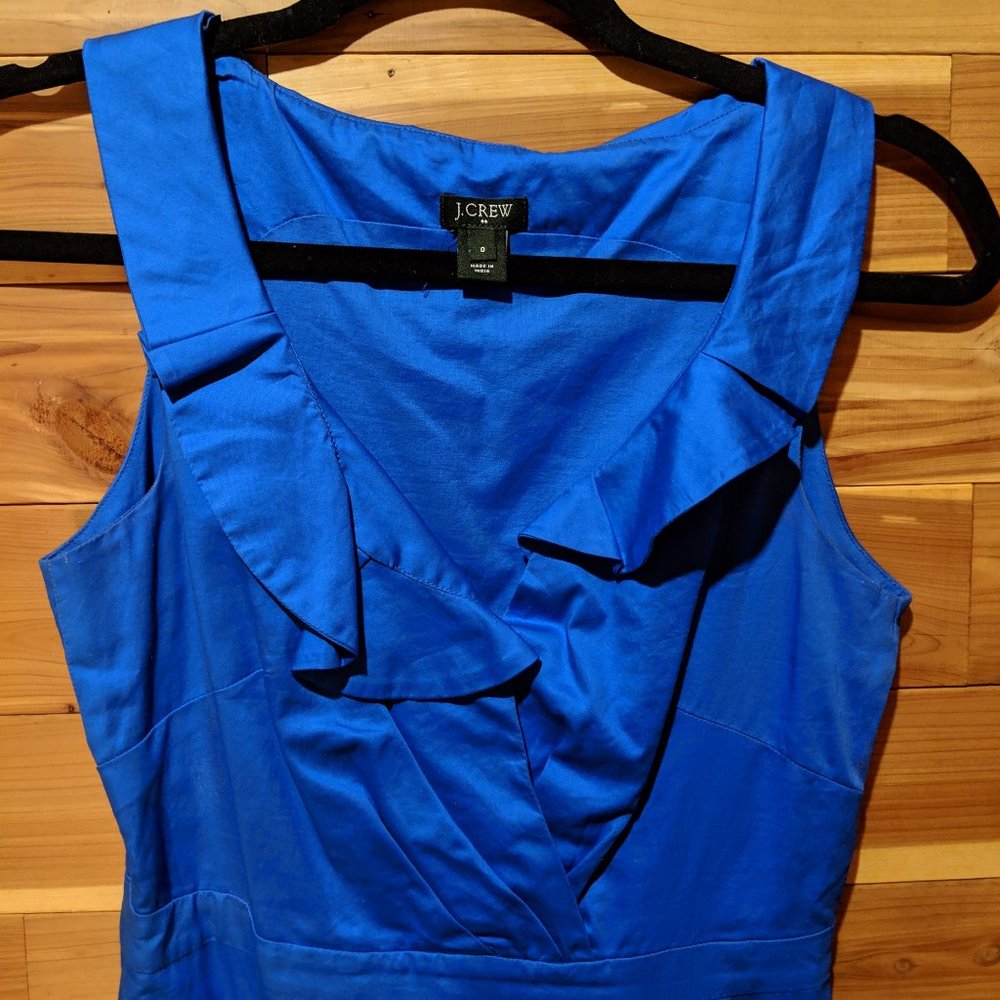 Cobalt Blue Dress size 0 J. Crew